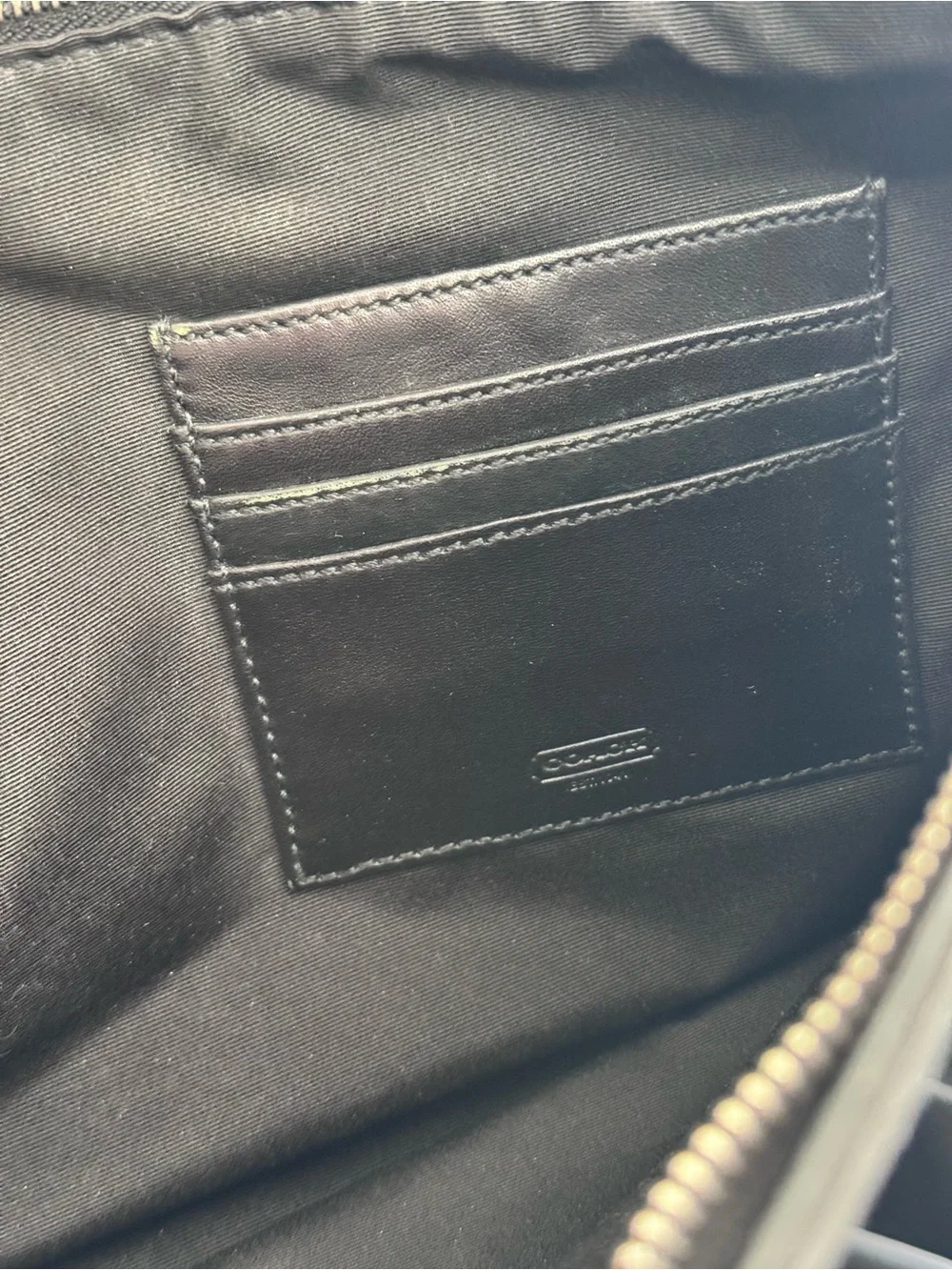 COACH F70098 Black Business Beekman Messenger Briefcase Laptop Bag